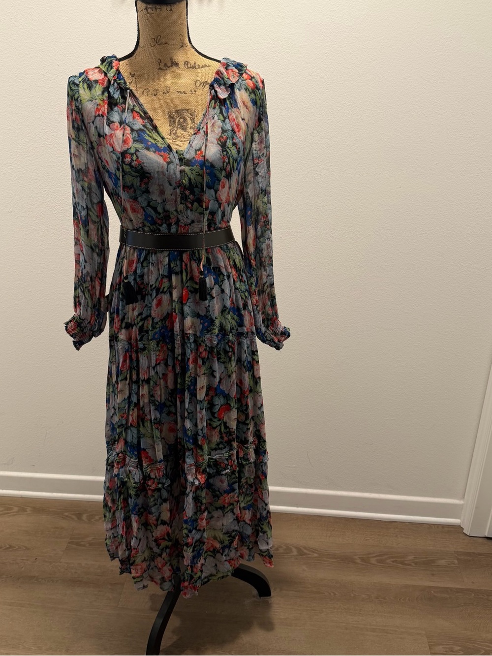 Anthropologie Floral Long Sleeve Maxi Dress - MP